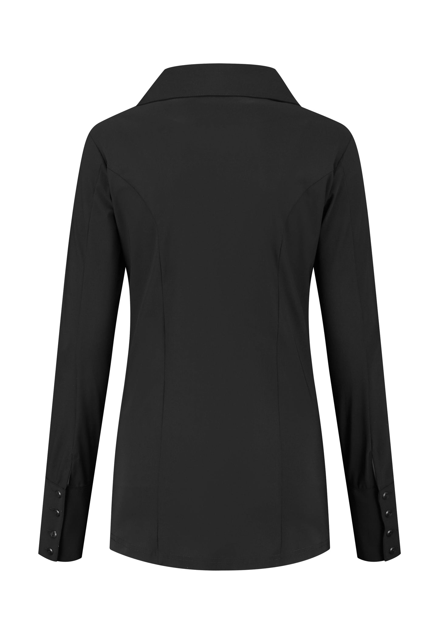 kleding lange vrouwen longlady z blouse travel zwart