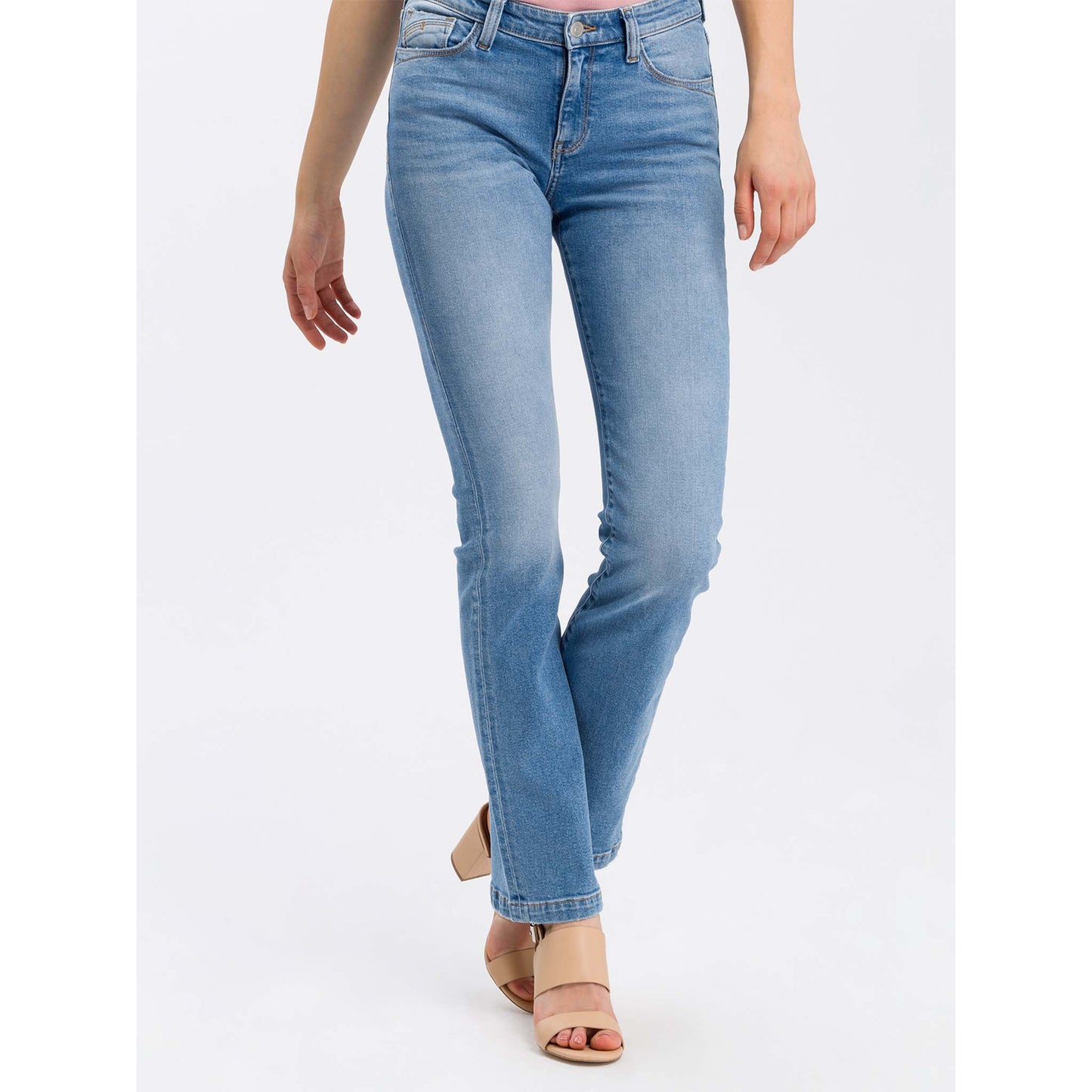 kleding lange vrouwen cross jeans lauren bleached