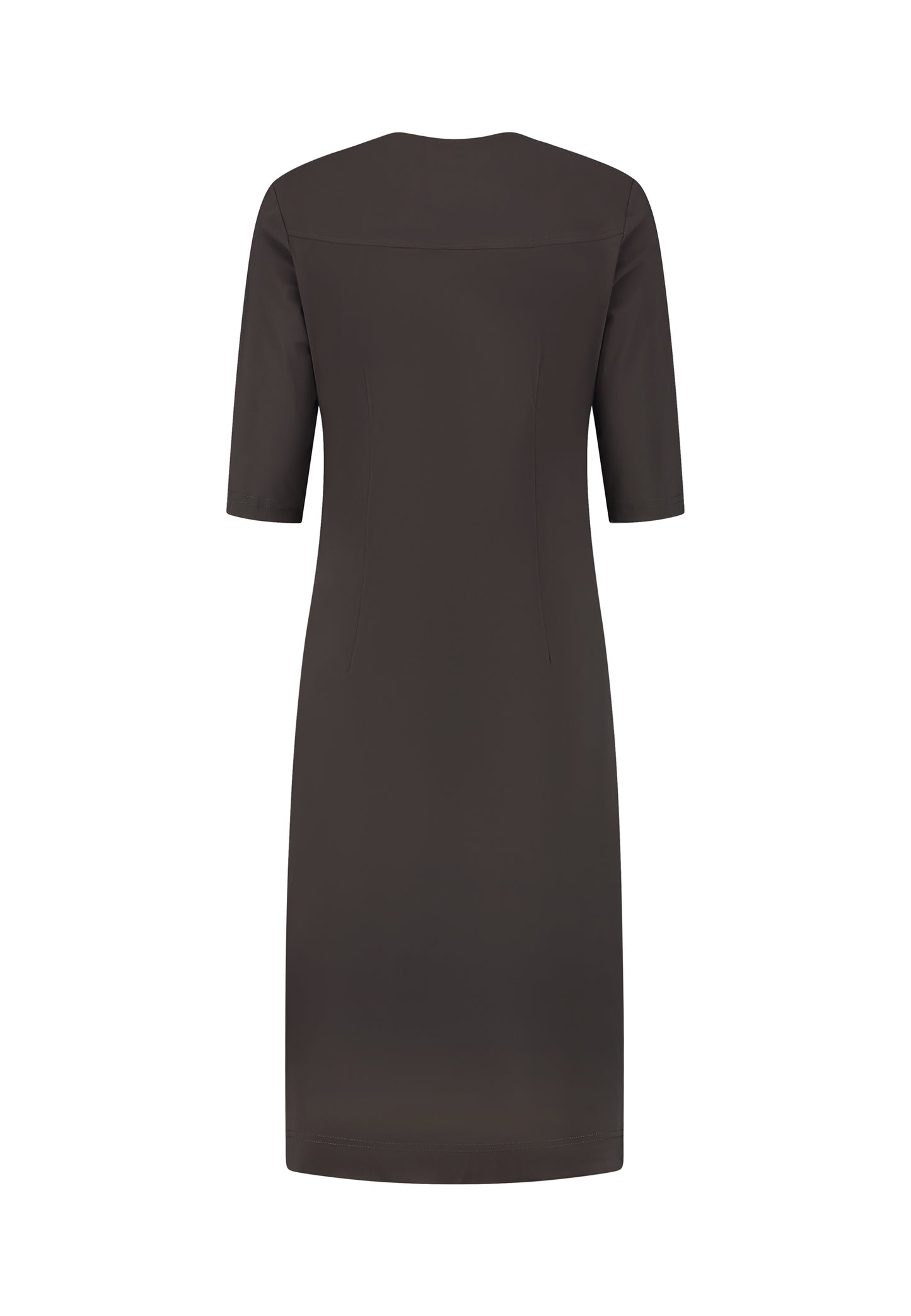fashion tall woman longlady z dress travel gray brown