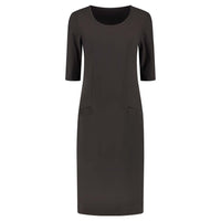 Tall Longlady Z Jurk Travel Grijsbruin voor lange vrouwen