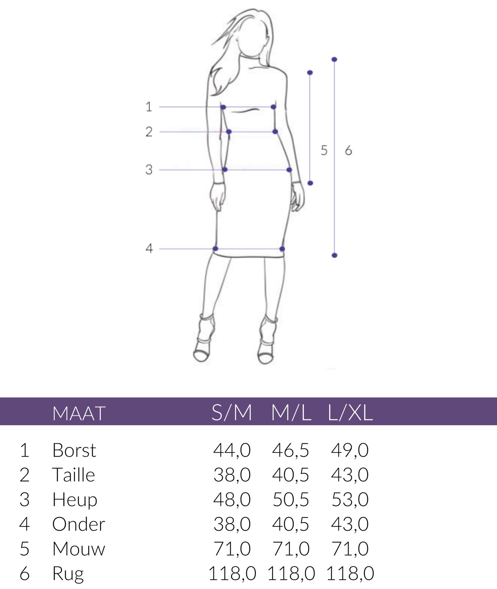 Longlady Gebreide Jurk, tall kleding voor lange vrouwen