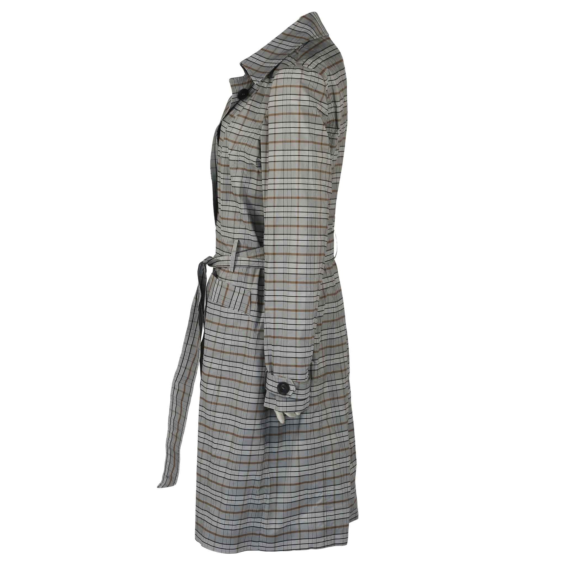 kleding lange vrouwen only m trenchcoat quadretto