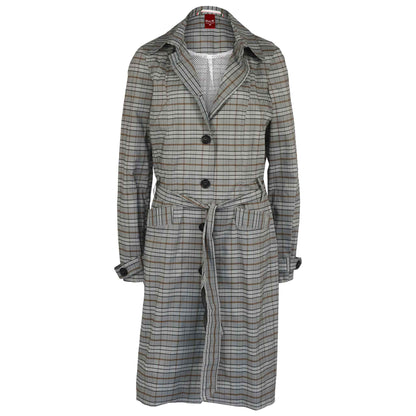 kleding lange vrouwen only m trenchcoat quadretto