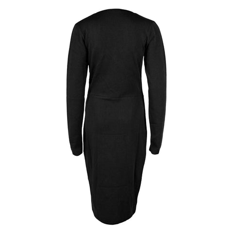 Longlady Gebreide Jurk, tall kleding voor lange dames, achteraanzicht