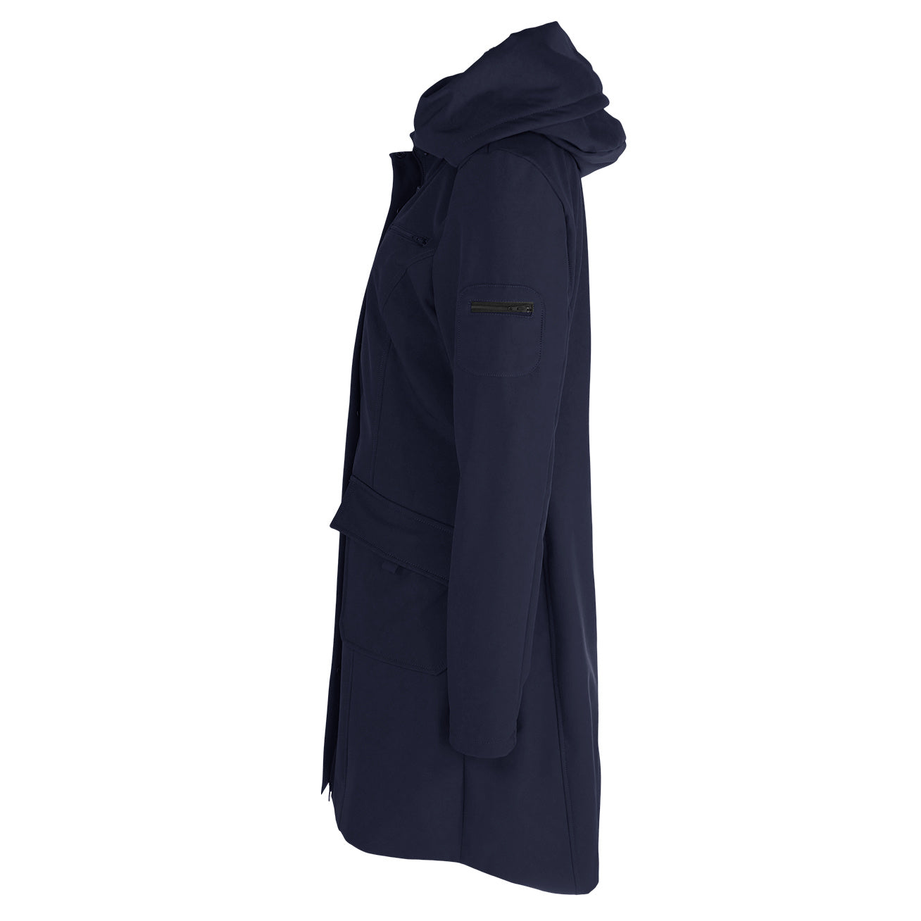 Longlady Softshell Jas Merlin, kleding voor lange vrouwen, zijaanzicht