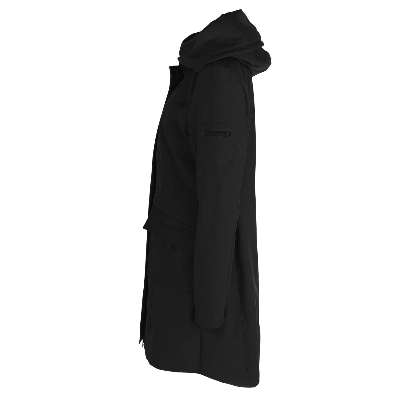 Longlady Softshell Jas Merlin, kleding voor lange vrouwen, zijaanzicht