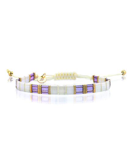 clothing long women bracelet miyuki tila tokyo amethyst